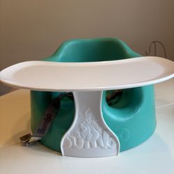 Green Baby Bumbo Chair & Tray