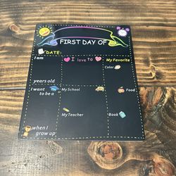 First Day Of School Board