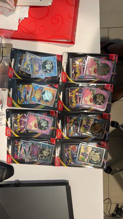 Assorted Pokemon single pack blisters with promo cards