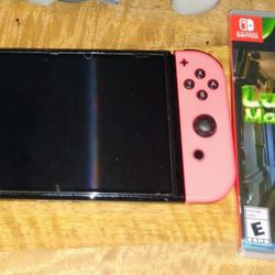 Nintendo Switch OLED, Luigi's Mansion, and Pro Controller With Back Buttons 