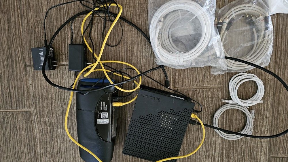 SPECTRUM WIFI MODEM AND WIFI 6 ROUTER & ACCESSORIES 