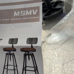 msmv bar stool brown set of 2