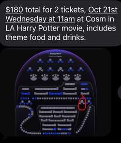 2 Harry Potter Tickets at Cosm LA