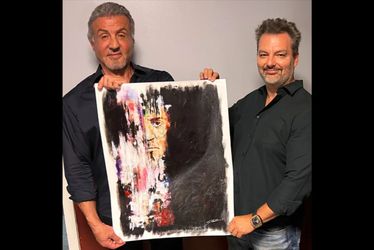 Original painting by John Rivoli "FRACTURED" The Only Official ROCKY artist for Sylvester Stallone