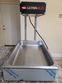 Commercial Dump Station Heat Lamp Food Warmer Infrared Fry Warmer Freestanding

