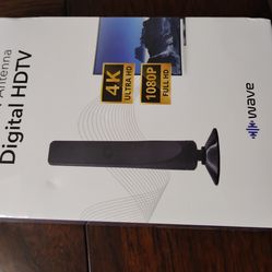 Digital HDTV Antenna  , WAVE. 100+ Free HDTV Channels.