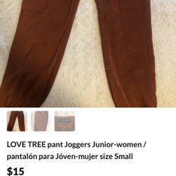 LOVE TREE pant Joggers Junior-women / pantalón para Jóven-mujer size Small