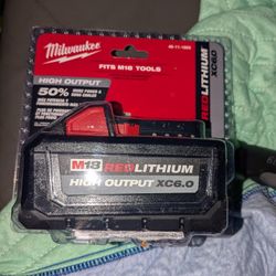 Milwaukee 18v  6.0  Battery