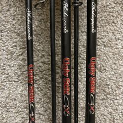 SHAKESPEARE UGLY STICK GX2 Fishing Rods 