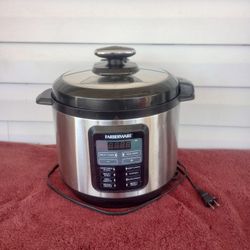 Farberware Royalty Stainless Steel 6 Quart Digital Black Pressure Cooker