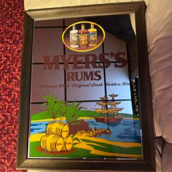 Myers Rum Mirror (20Lx27H)