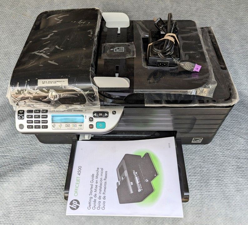 HP 4500 all-in-one printer with manual good condition