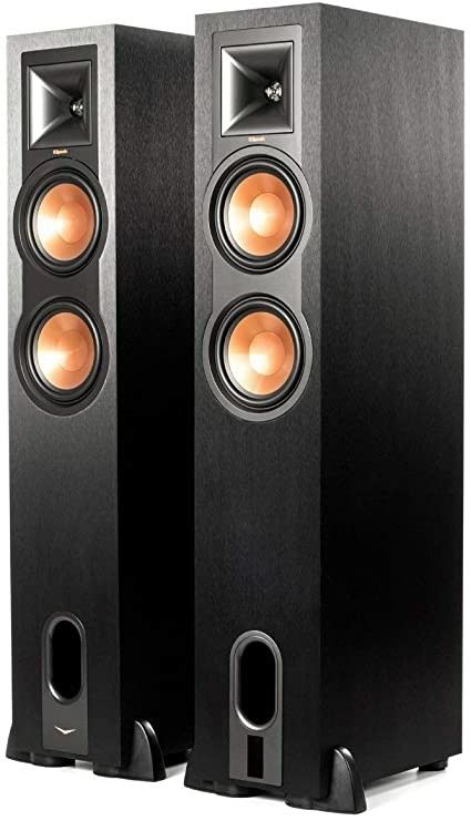 Klipsch R-26PF 260W Powered Floorstanding Bluetooth Speaker with Remote Control, Pair