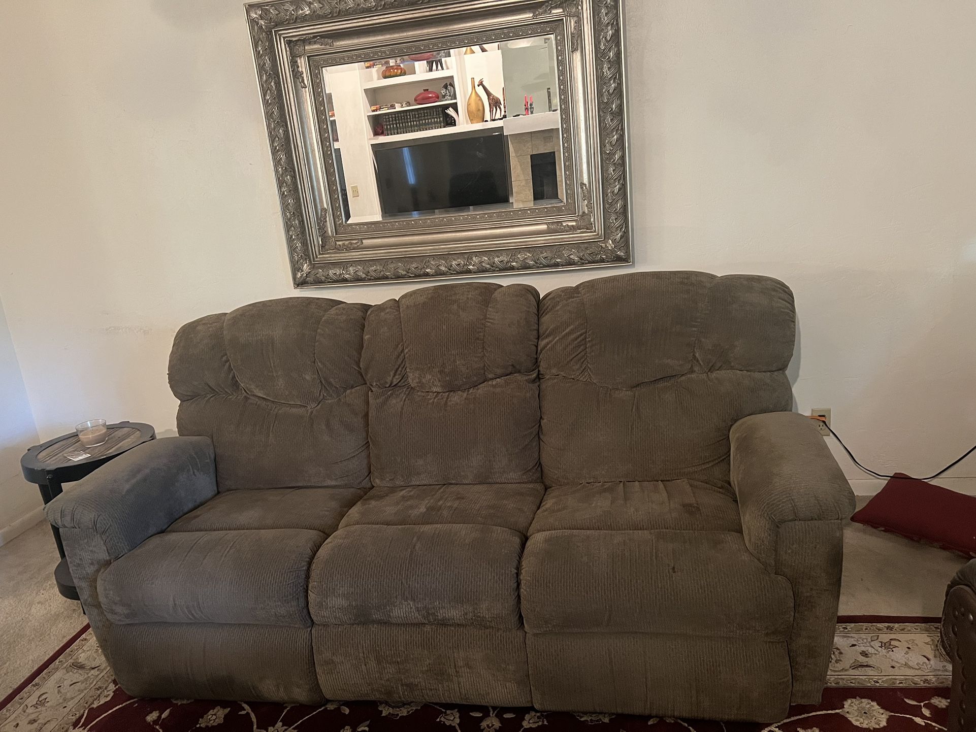 Microfiber Electric Recliner Sofa