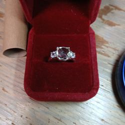 Amethyst Sterling Silver Ring 