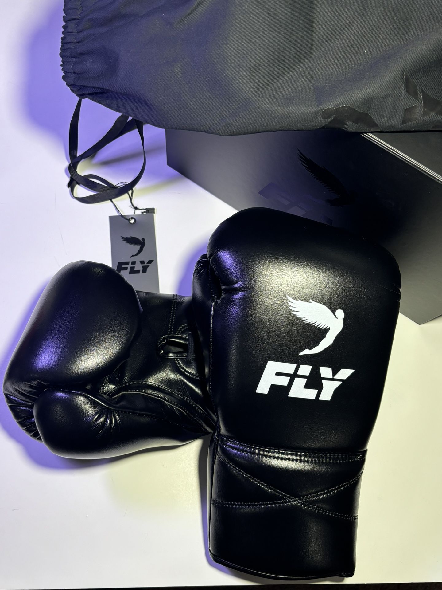 Brand New In Box - FLY Superlace X Line Boxing Gloves - 16 Ounce - Black
