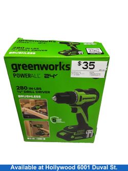 Greenworks Dd330 Green Cordless Standard Drill