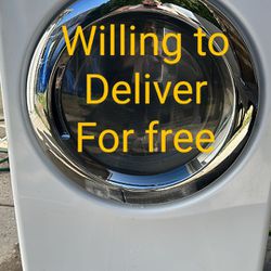 " (LG Electric Dryer With pedestal(fully working