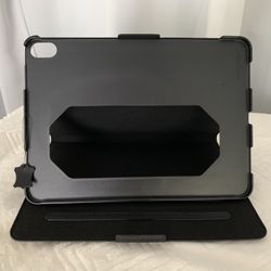 iPad 6 Black Real Leather With Screen Protection