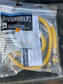 1/2 in OD x 60 in L gas dryer connector kit