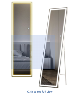 Full Length Mirror with Lights, 59"x16"