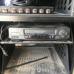 Sony blue ray  Denon 5 disc CD player never used  Panasonic VHS 