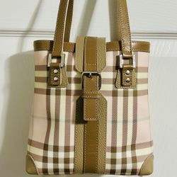 Designer Bag Vintage Pink Nova  Check , Small Tote 
