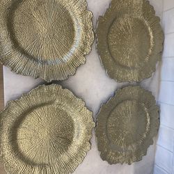 CHAMPAGNE ACRYLIC CHARGERS