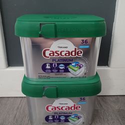 Cascade Dishwasher Pods 36 count (two packs)