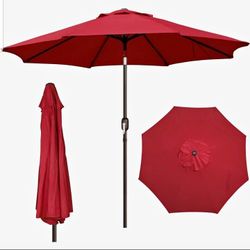 9' Outdoor Patio Umbrella, Outdoor Table Umbrella, ( umbrella only)