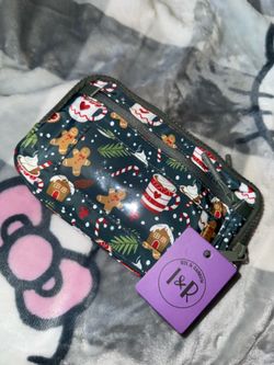 Iris and rainbow Holly Jolly trio wallet