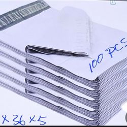 Poly Mailers Envelopes Shipping Bags 100/Case. 30 X 36 X 5 + 2.5