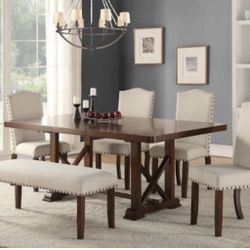 Dining Table + 4 Chairs and Bench