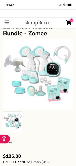 Zomee Electric Breast Milk Pump for Baby Feeding