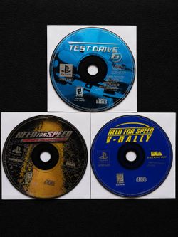 PS1 Games Bundle – Test Drive 6 + Need for Speed – Disc Only