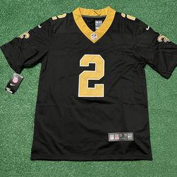 New Orleans Saints Spencer Rattler Black Jersey