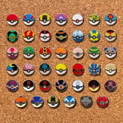 Pokemon Pokeball Pin Set