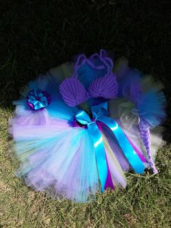 mermaid tutu completó set