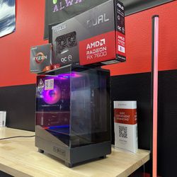 RX 7600 Custom Built Gaming PC. Only $50 Down With No Credit Needed Financing!