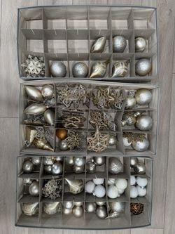 Large Assortment Xmas Ornaments Christmas