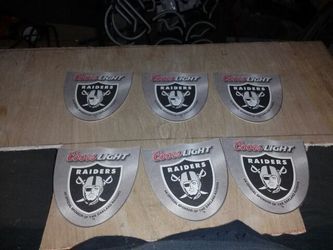 Raiders coasters six