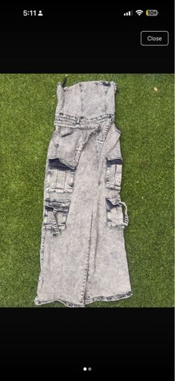 Woman Denim jumpsuit large