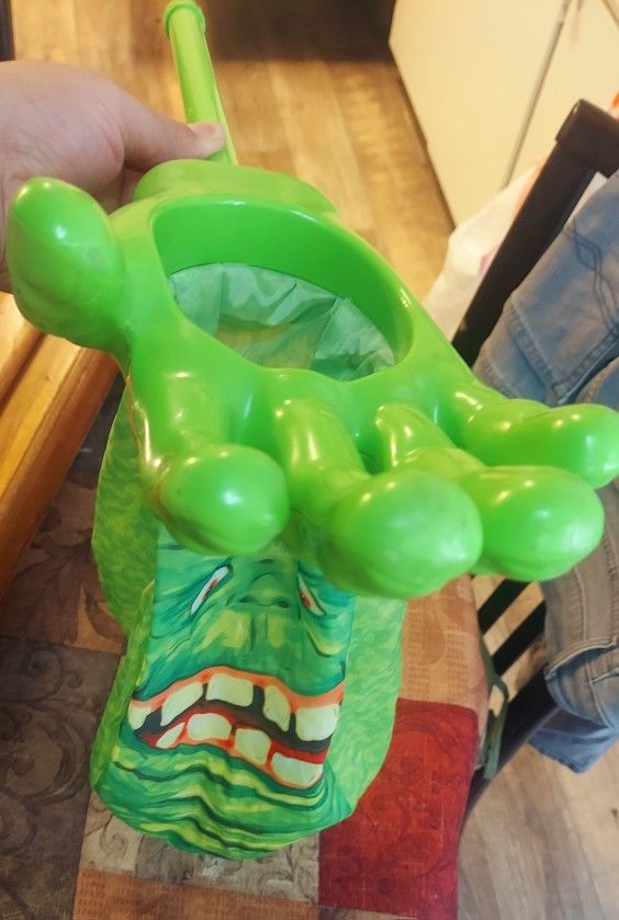 Ghost busters slimer Halloween costume candy bag hand