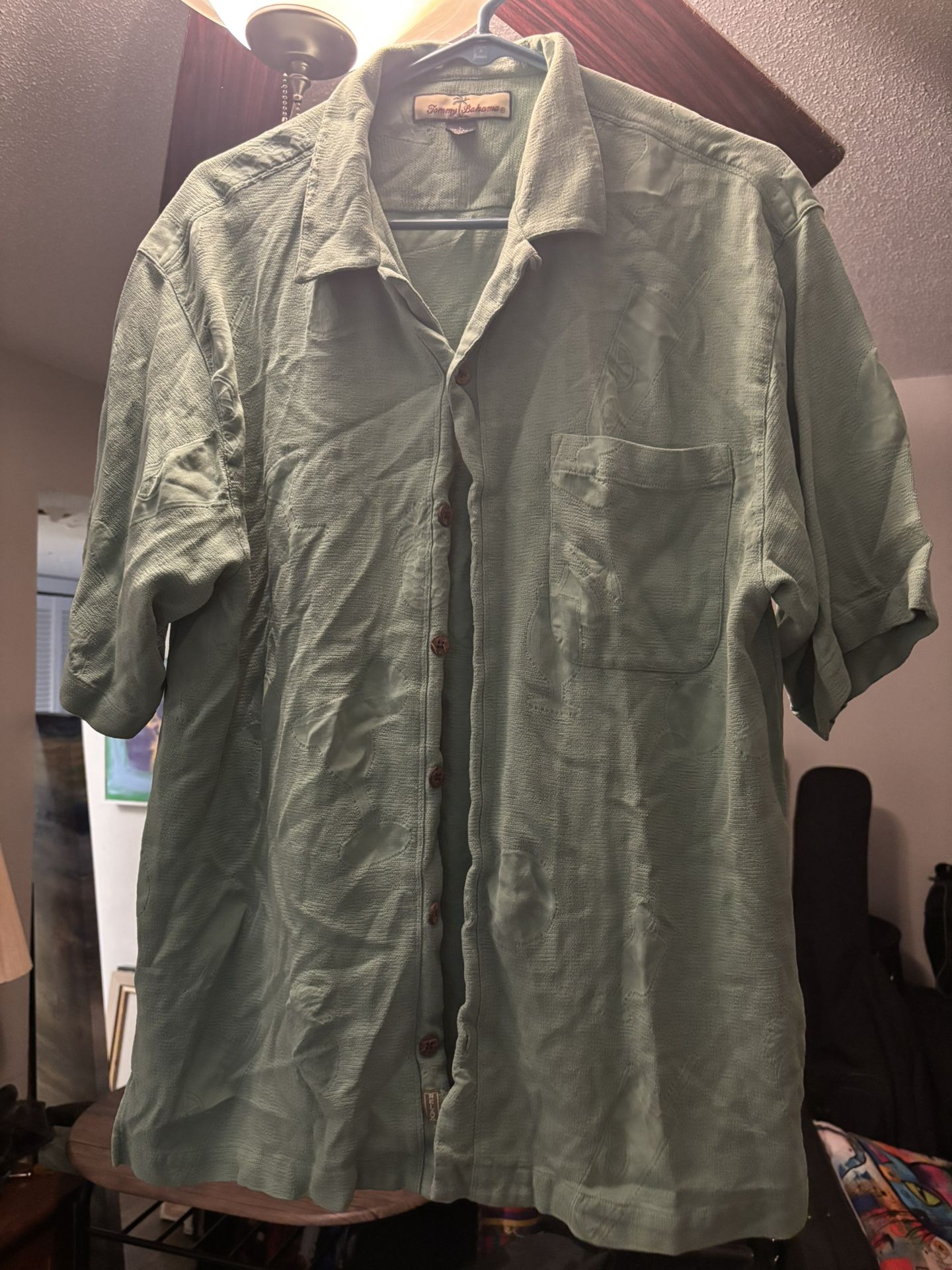 L Tommy Bahama Silk Hawaiian shirt