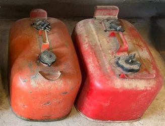 Set of 2 Vintage Gas Tanks - 6 Gallons