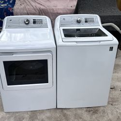 Ge Top Load Washer & Dryer Set 