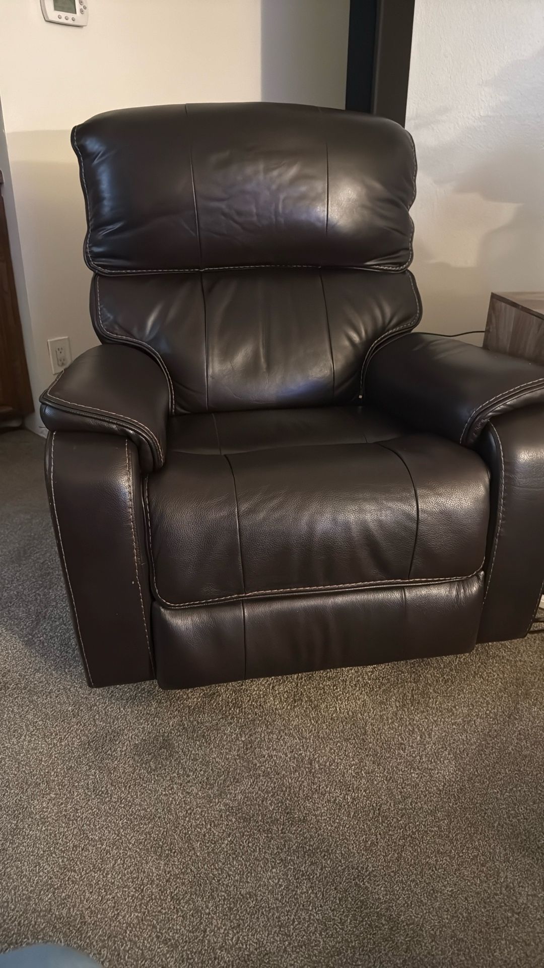 Leather Recliner Electric