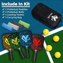 Pickleball Kit Set New Racquets 