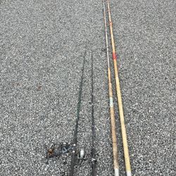 Two Ulua Poles (14’ and 13.5’), Fishing Poles