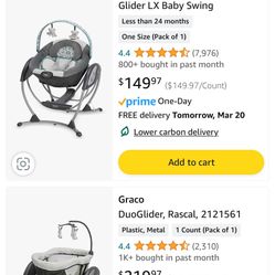 Graco Baby Swing With Bassinet 